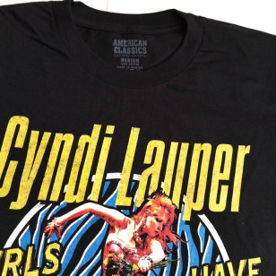 Cyndi Lauper - Girls Just Want to Have Fun Official T Shirt ( Men M, L ) ***READY TO SHIP from Hong Kong***